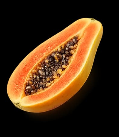 papaya garnish