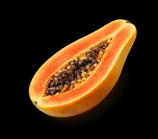 papaya garnish